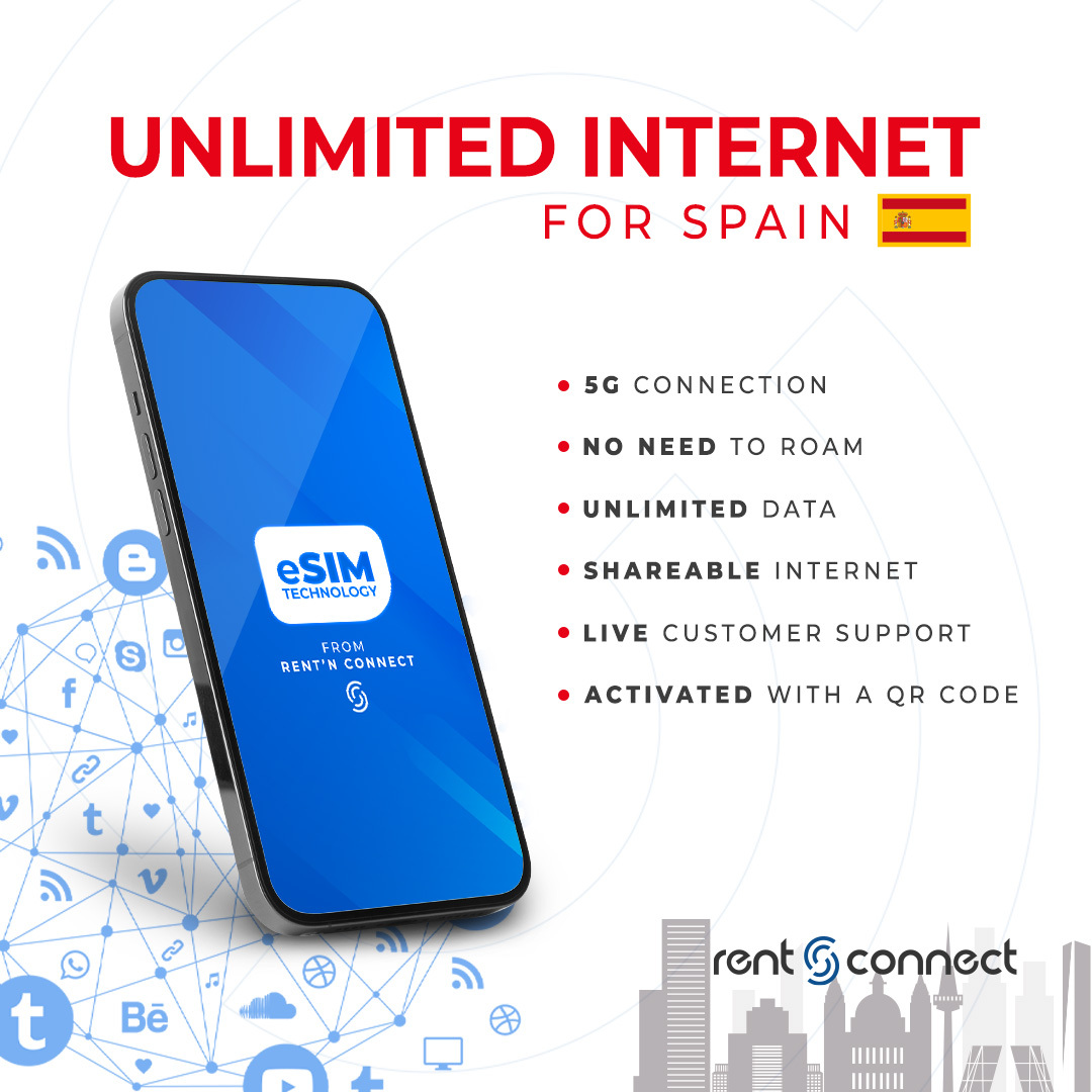 unlimited esim for spain madrid